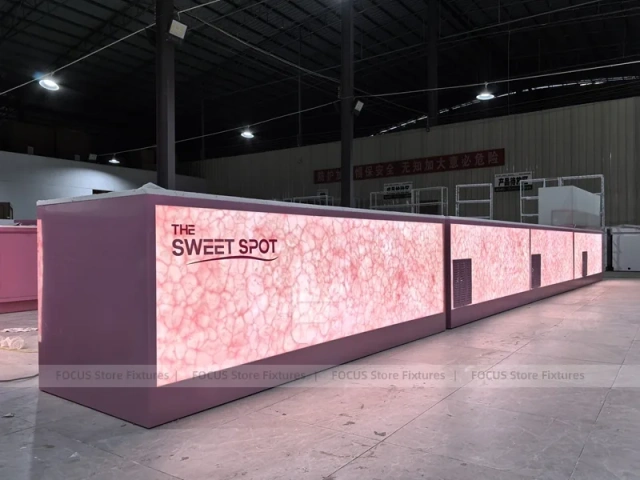 Pink Lightbox Beverage Front Counter