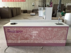 Pink Lightbox Beverage Front Counter