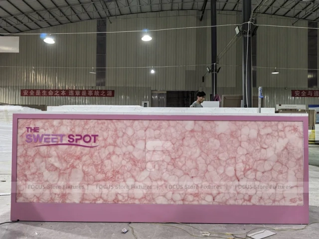 Pink Lightbox Beverage Front Counter