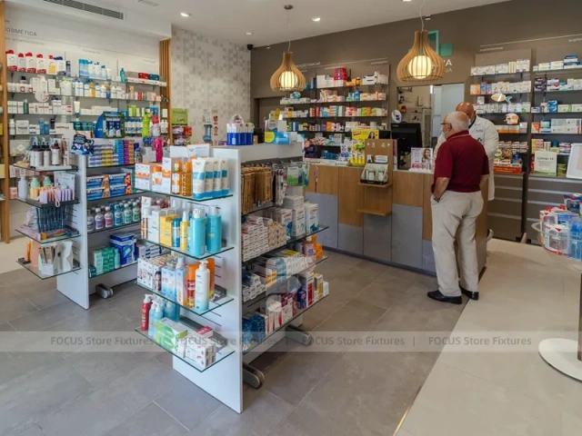 Pink Pegboard Pharmacy Personal Care Wall Display