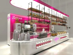 Pink Purple Beverage Corner Counter