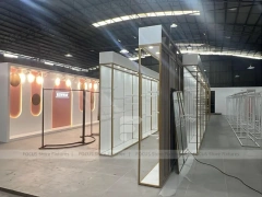 Pink White Boutique Wall and Rack Fixture Set
