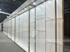Pink White Boutique Wall and Rack Fixture Set