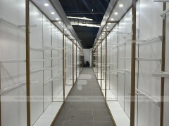 Pink White Boutique Wall and Rack Fixture Set