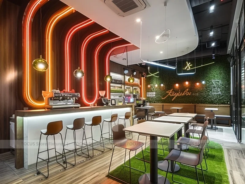 Red Arch Coffee Bar Seating Layout