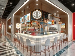 Red Arch Coffee Bar Seating Layout