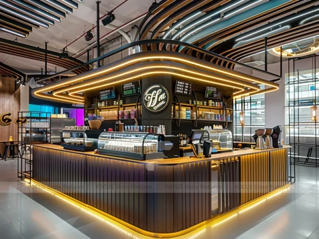 Red Arch Coffee Bar Seating Layout