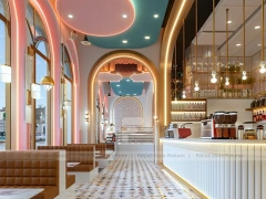 Red Arch Coffee Bar Seating Layout