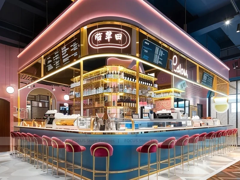 Red Hall Dessert Beverage Seating Layout
