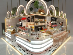 Red White Beverage Arch Counter