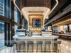 Red White Dessert Beverage Center Bar