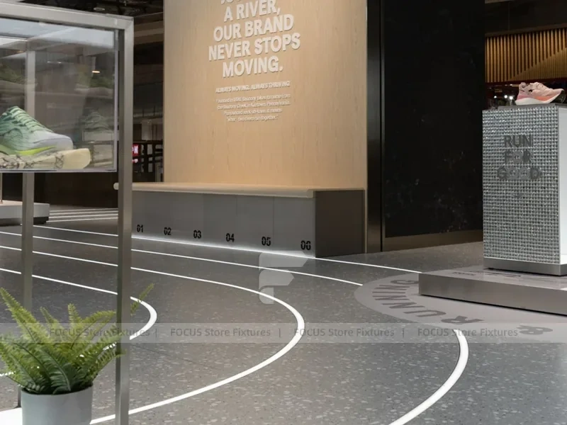 Running Track Sports Store Counter Display