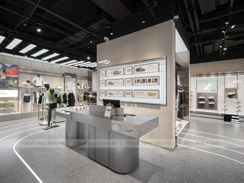 Running Track Sports Store Counter Display