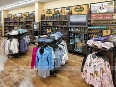 Rustic Sports Apparel Wall and Mannequin Display