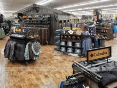 Rustic Sports Apparel Wall and Mannequin Display