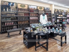 Rustic Sports Apparel Wall and Mannequin Display