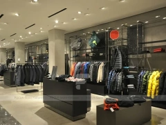 Shoe Store Wall and Table Display