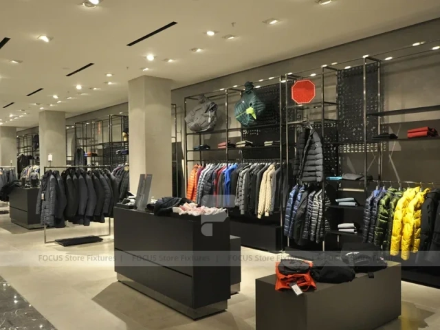 Shoe Store Wall and Table Display