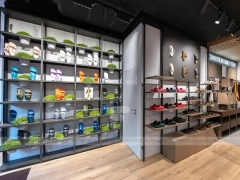 Shoe Store Wall and Table Display