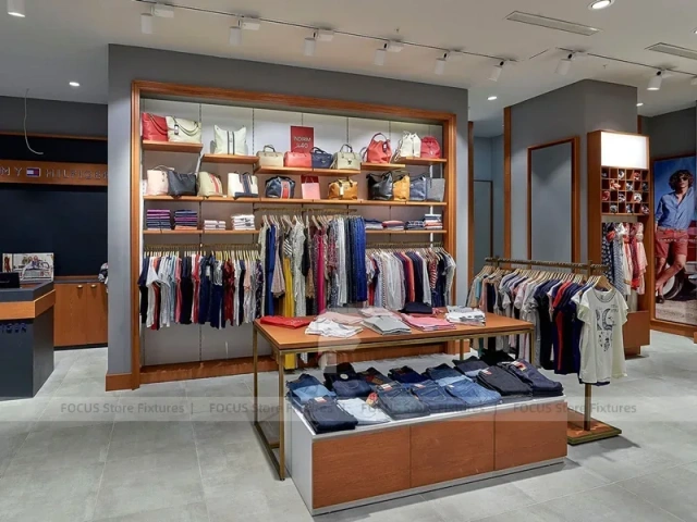 Shoe Store Wall and Table Display