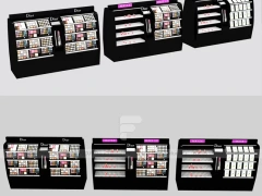 Shu Uemura Black Red Makeup Display Counter
