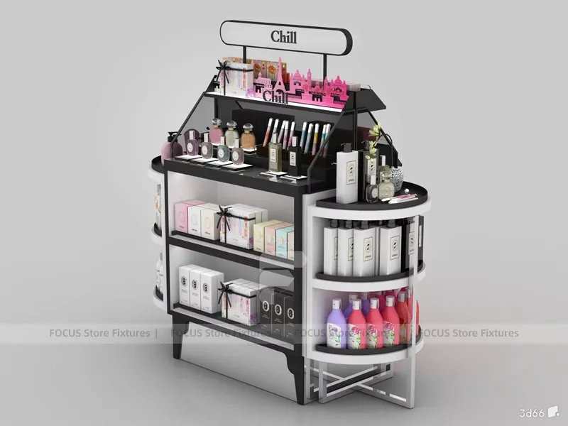 Shu Uemura Black Red Makeup Display Counter