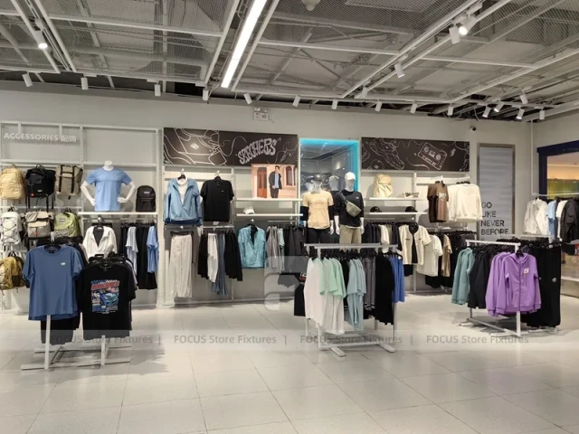 Skechers Apparel Wall and Rack Display