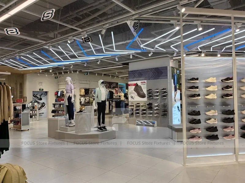 Skechers Apparel Wall and Rack Display