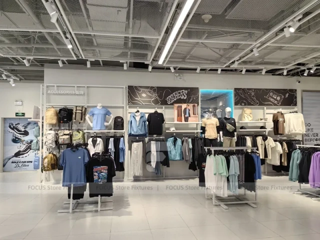 Skechers Apparel Wall and Rack Display