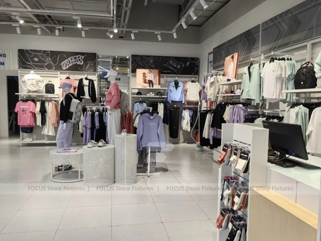 Skechers Sale Gondola and Apparel Display