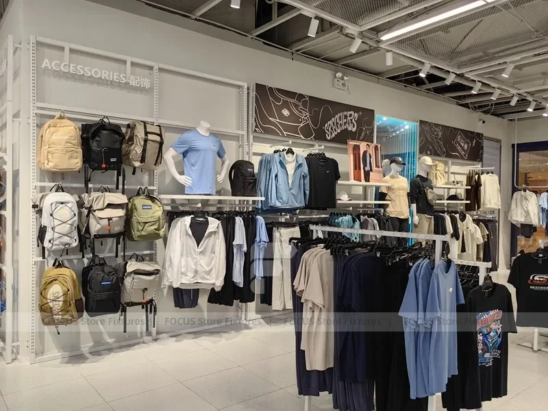 Skechers Sale Gondola and Apparel Display