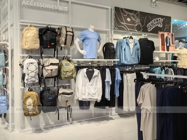 Skechers Sale Gondola and Apparel Display