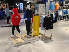 Skechers White Footwear and Apparel Wall Display