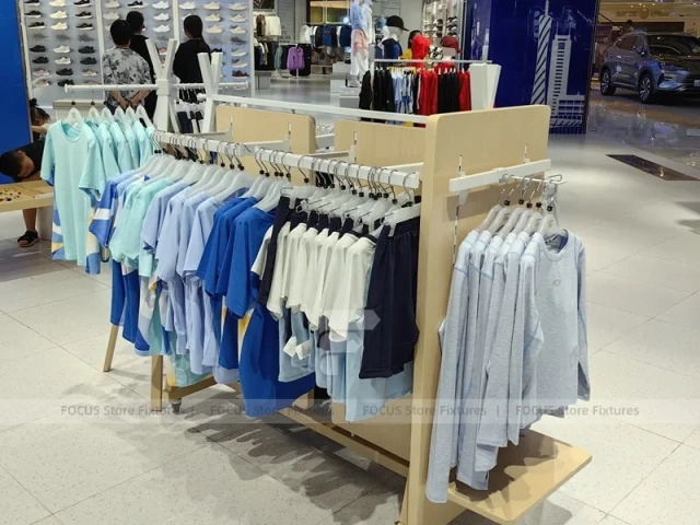 Skechers White Footwear and Apparel Wall Display