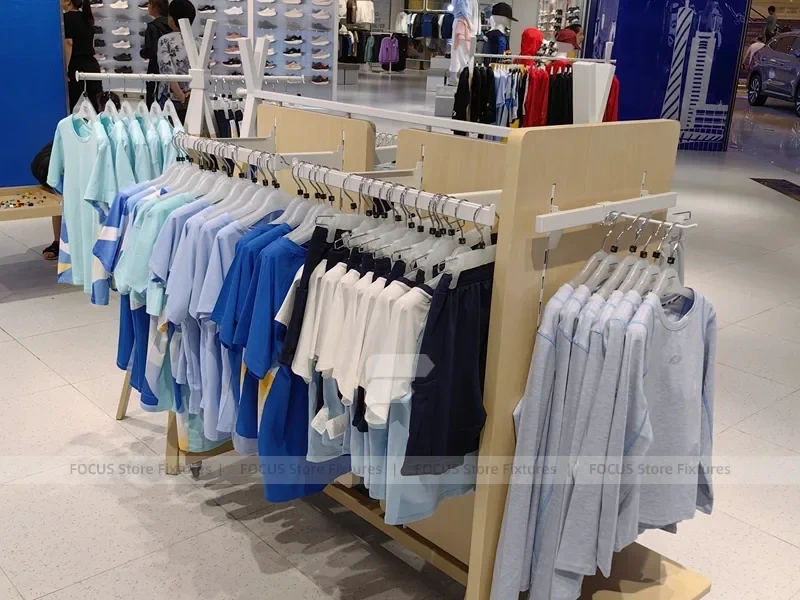Skechers White Footwear and Apparel Wall Display