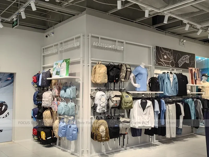 Skechers Wood Logo Wall Checkout Display