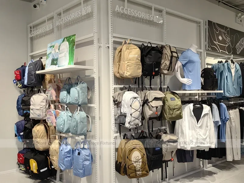 Skechers Wood Logo Wall Checkout Display