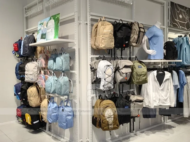 Skechers Wood Logo Wall Checkout Display