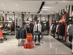 Sneaker Wall and Apparel Rack Store Display