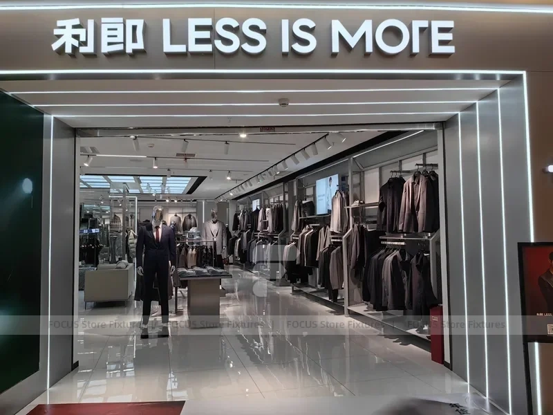 Sneaker Wall and Apparel Rack Store Display
