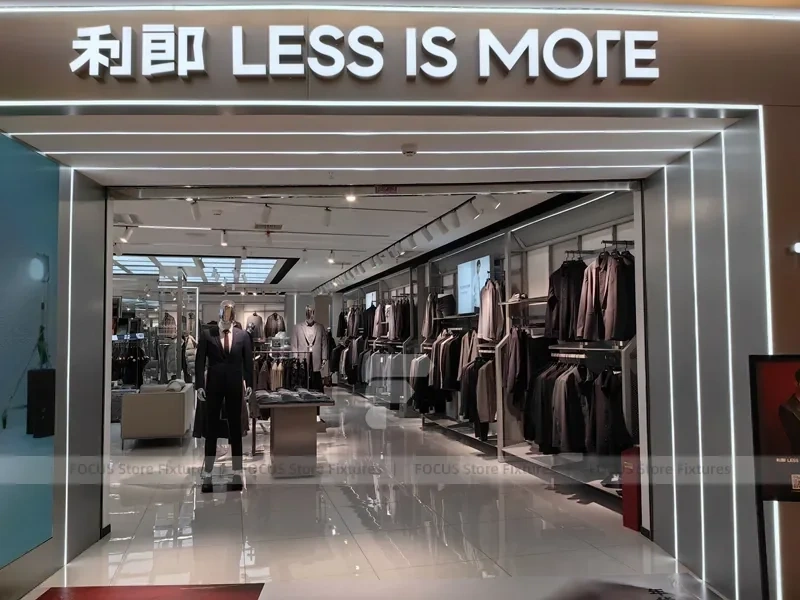 Sneaker Wall and Apparel Rack Store Display