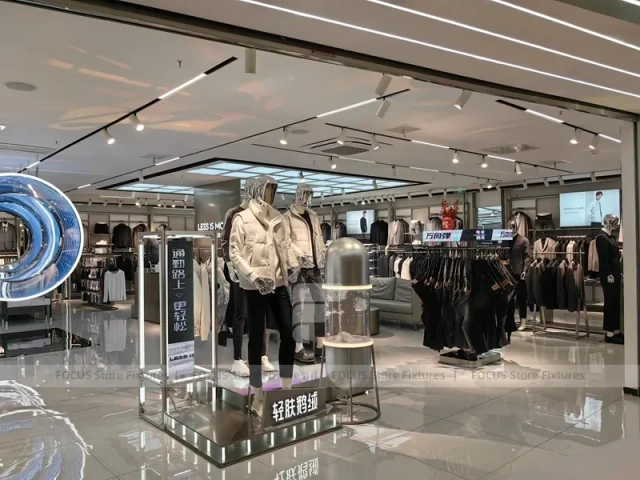 Sneaker Wall and Apparel Rack Store Display