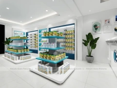 Solar Prime Pharmacy Counter and Gondola Display Layout