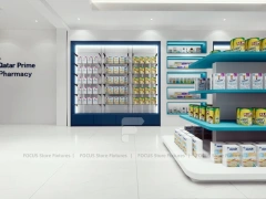 Solar Prime Pharmacy Counter and Gondola Display Layout