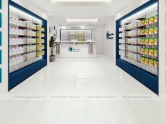 Solar Prime Pharmacy Counter and Gondola Display Layout