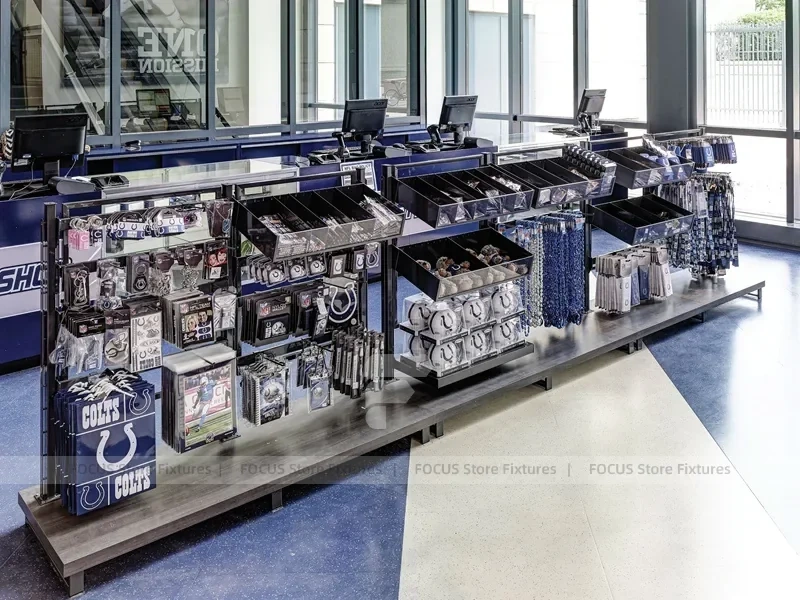 Stadium Merchandise Checkout Counter Display