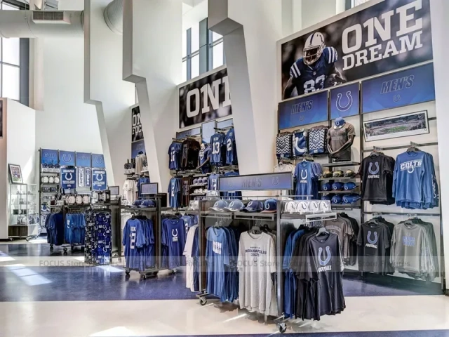 Stadium Merchandise Checkout Counter Display