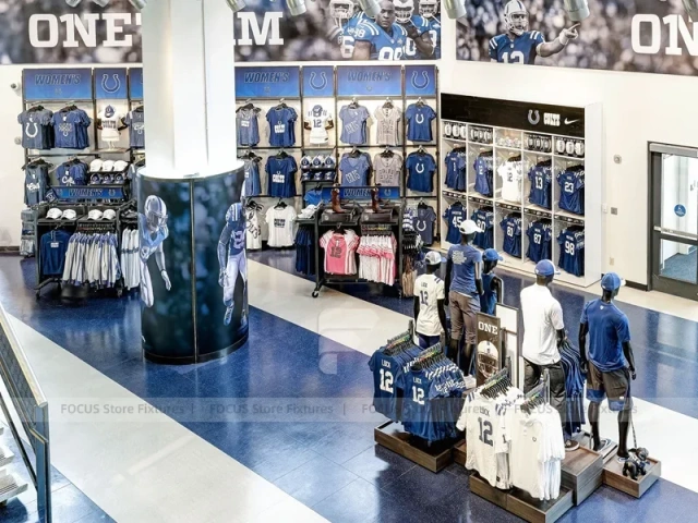 Stadium Merchandise Checkout Counter Display