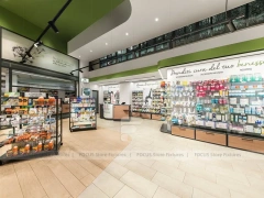 Teal Ceiling Pharmacy Gondola and Counter Store