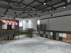 Top View Boutique Apparel Store Fixture Layout